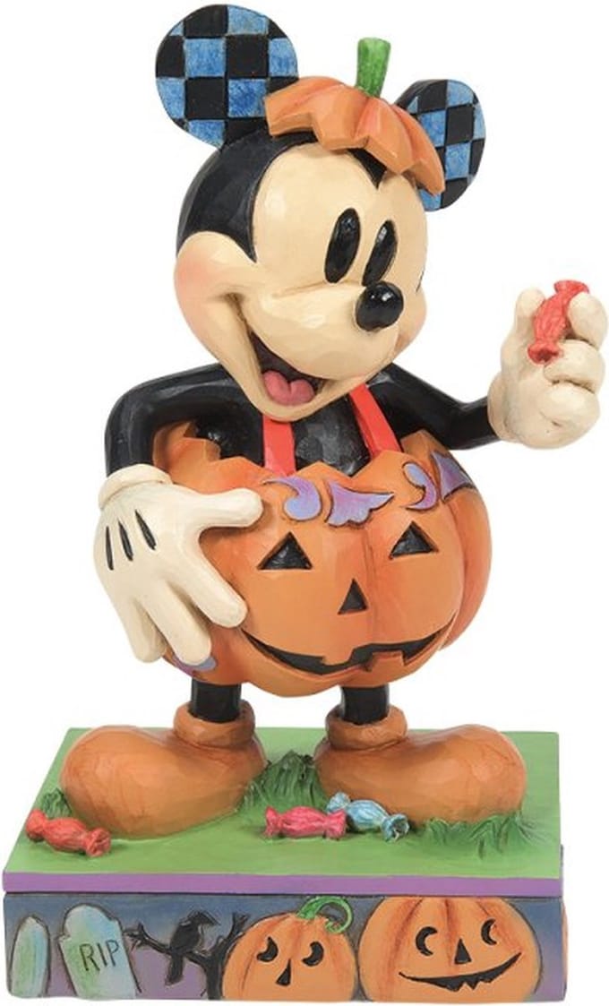 Mickey Mouse in Pompoen Kostuum 16 cm