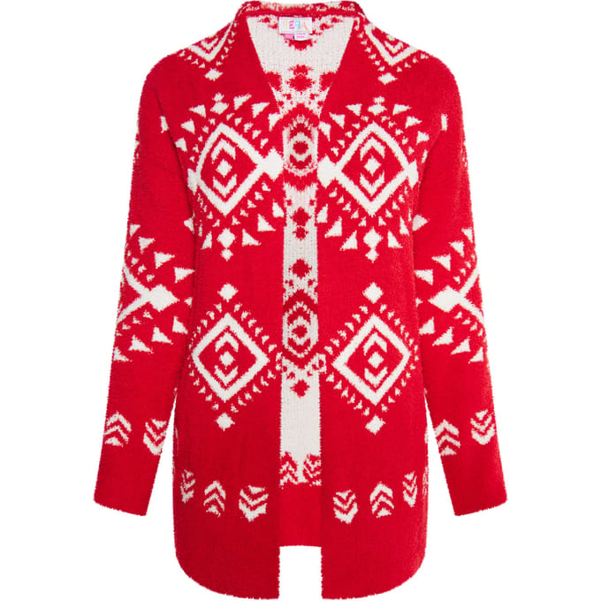 IZIA Vest Dames rood wit