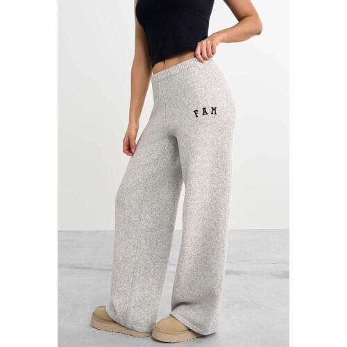 Famme Legacy Knit Pants Grijs S