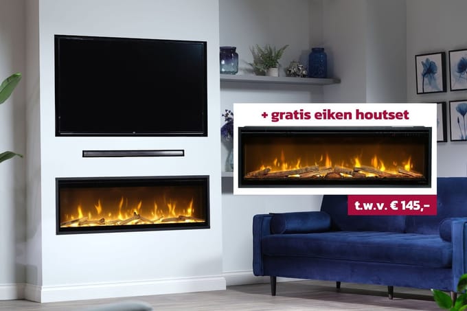 Dimplex Ignite Evolve 50 + Gratis eiken houtset t.w.v. € 145