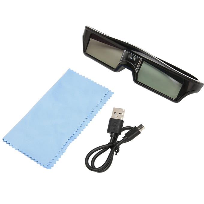 DLP 3D-bril USB Oplaadbare 3D Active Shutter-bril voor alle DLP Link 3D-projectoren KX30