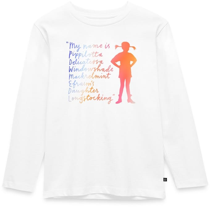 Pippi Langkous My Name Is … Bunt Premium T-Shirt Kinderen