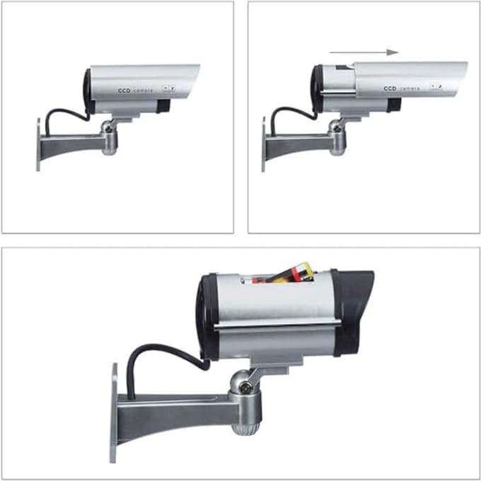 CCTV Dummy Camera voor Buiten met Knipperende LED's - Professioneel Ontwerp voor Hu beveiligen