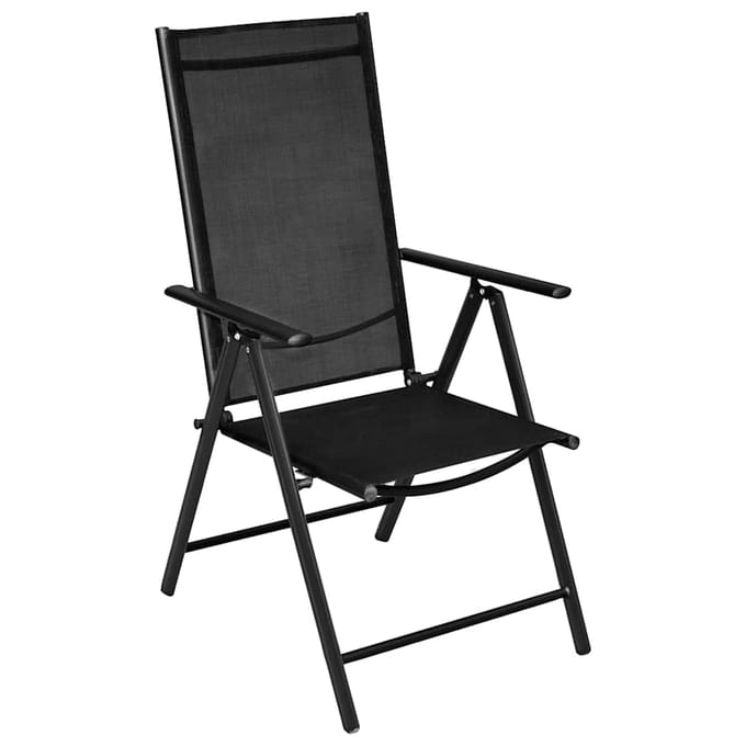 vidaXL - 5-delige - Tuinset - aluminium - zwart
