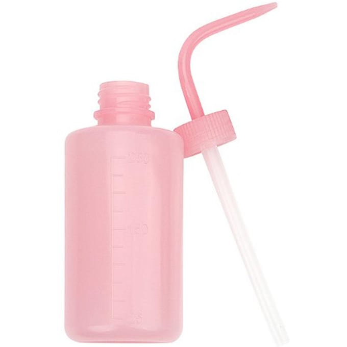 250ml Wimper Spoelfles Heldere Schaal Gebogen Tuit Ontwerp Goed Afgesloten Valse Wimper Wasfles white