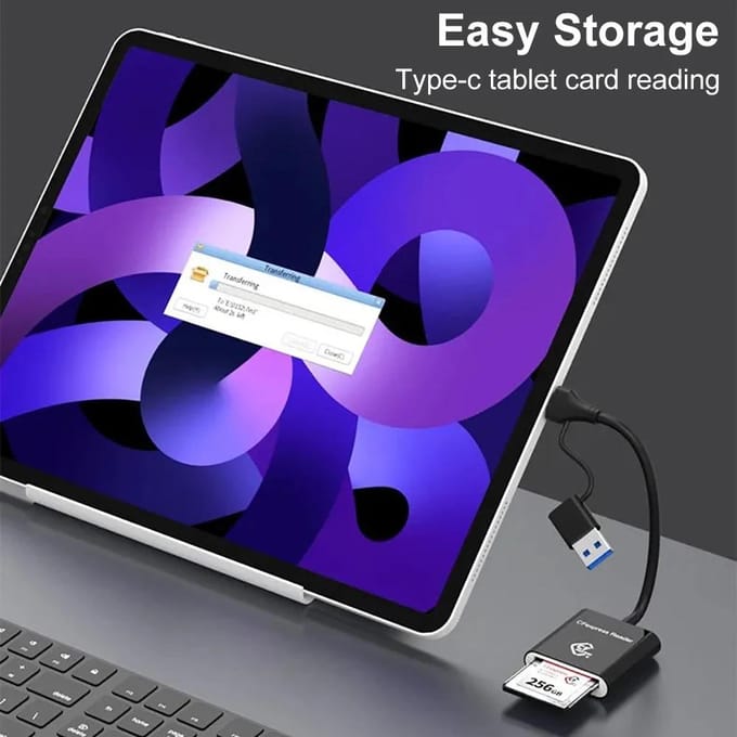10Gbps CFexpress Type B Kaartlezer Schrijver USB3.2 Gen2 USB-C CFe Kaartlezer voor Android Windows XP/Vista/7/8/8.1/10/11 Mac OS black