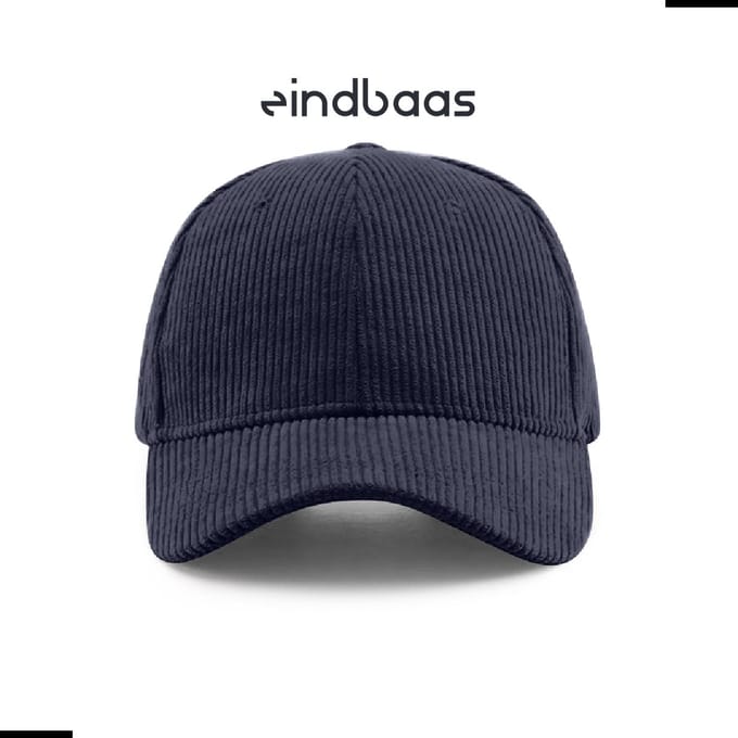 Legend Cap Basic - eindbaas - Corduroy - Dark blue - Donkerblauwe corduroy pet