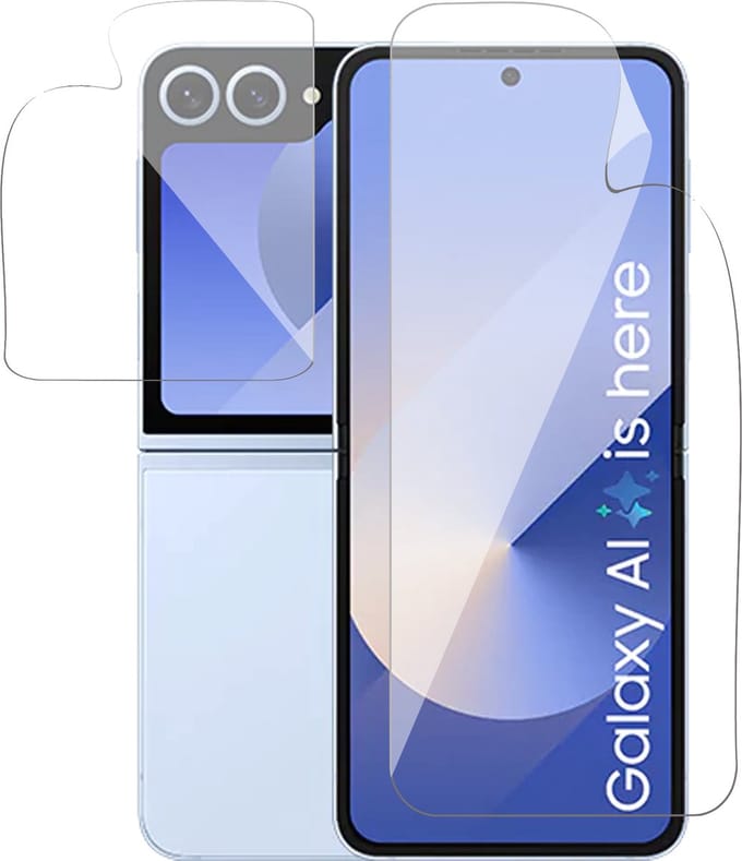 Screenprotector geschikt voor Samsung Galaxy Z Flip 6 - 1x FlexGuard Screen Protector