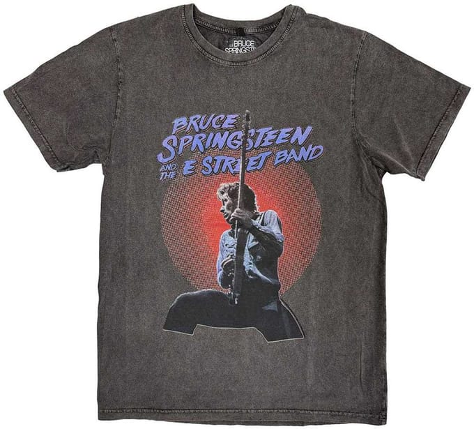 Bruce Springsteen - Live Photo Heren Tshirt - L - Grijs