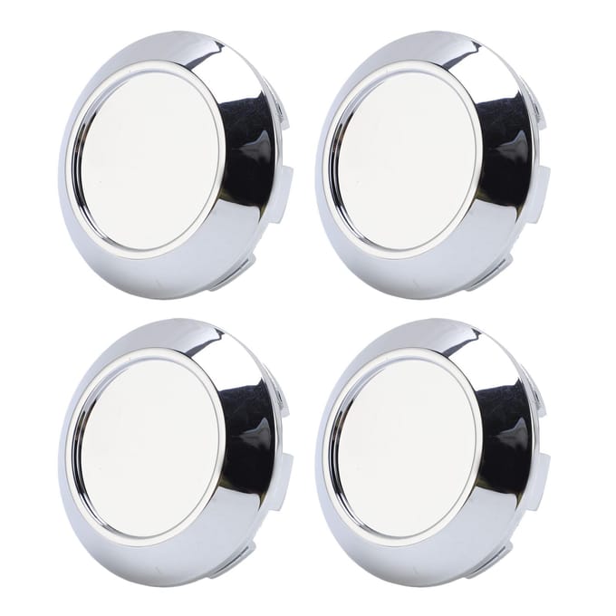 4 stuks Wielnaafdoppen Uitstekende Afdichting Exquise ABS Klik-op Wielnaafdoppen Afdekking 76mm Buitendiameter white