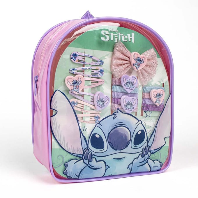 Stitch- schoonheidsset met rugzak, veelkleurig