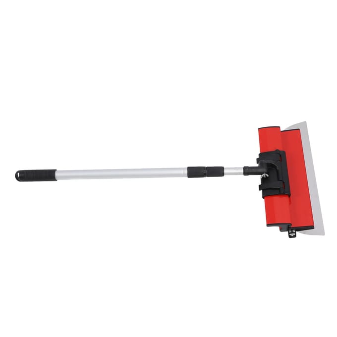 Set Afwerkmessen 250mm 400mm 600mm Gladstrijkspatel met Verlengsteel voor Muur Plafond red