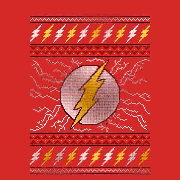 DC Flash Knit Christmas Jumper - Red - M