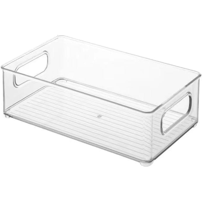 Transparante Bureau Opbergdoos Acryl Display Make-up Organizer Containers Bak voor Mondmasker white