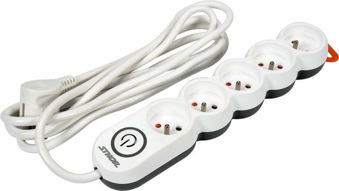 STHOR - Stroomverdeler - 5-weg - Geaard - 5m Kabel