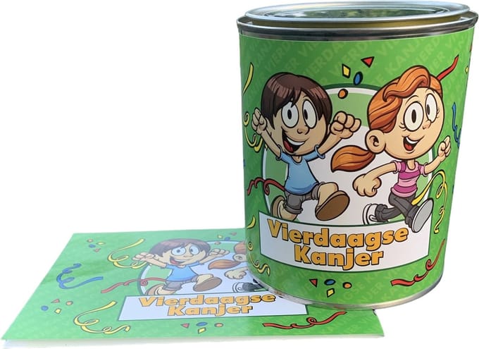Snoepblik - Vierdaagse Kanjer - Drop - Cadeauverpakking