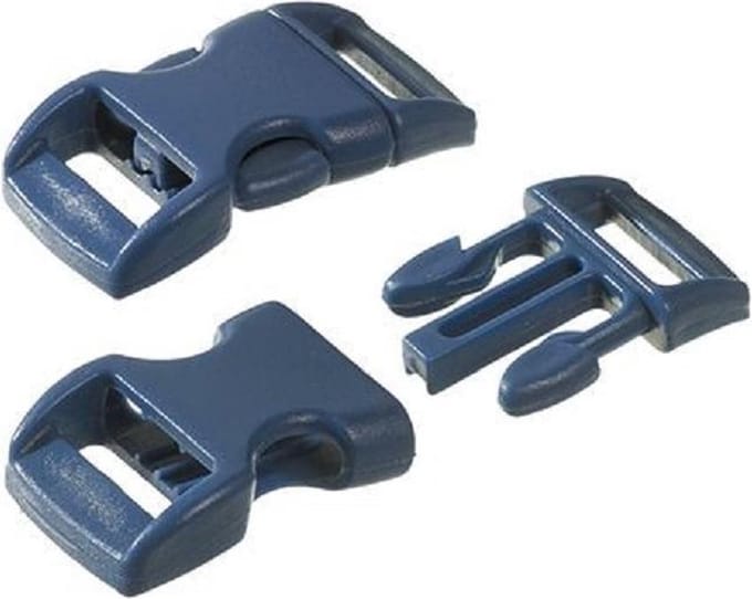 Paracord Sluiting - Klik Sluiting - Blauw - 11/14 - 10 Stuks