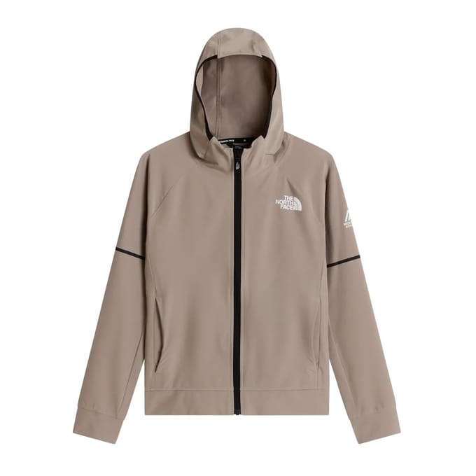 The North Face Mountain Athletic Woven Full Zip Hoodie Junior - Beige, Beige L