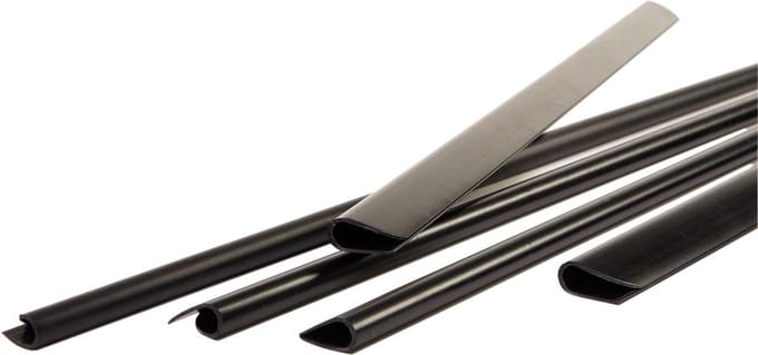 Klemruggen zwart 6 mm doos à 100 stuks