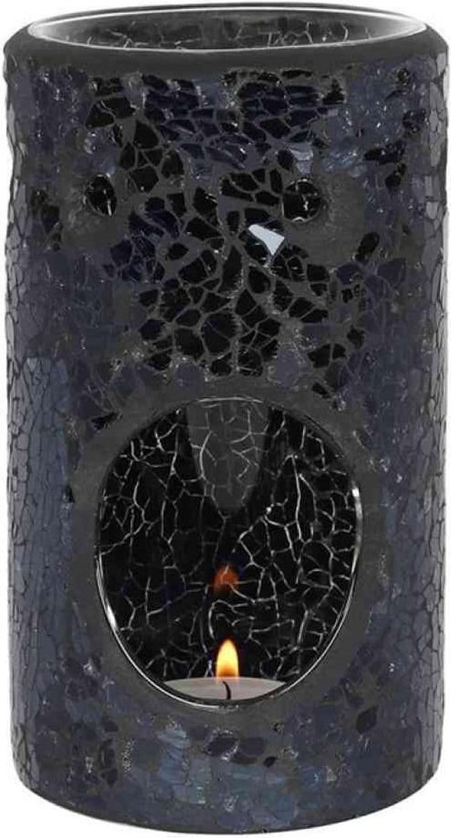 Something Different - Black Crackle Pillar Oliebrander - Zwart