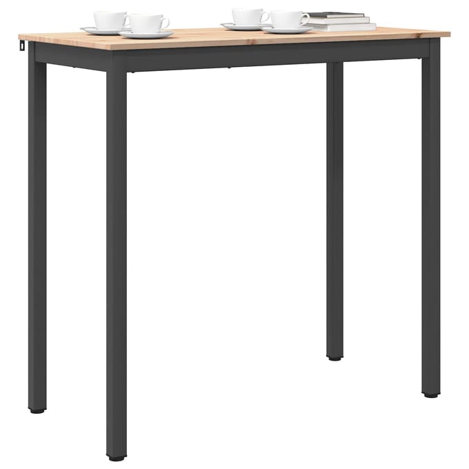 vidaXL Bartafel 110 x 55 x 105 cm Massief grenenhout Naturel