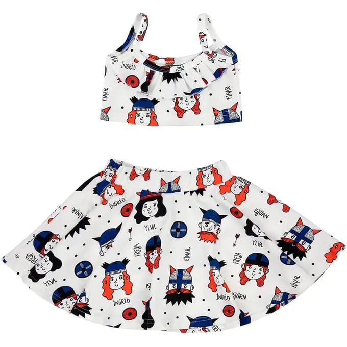 Tanktop en rok meisje Raspberry Republic Lambada