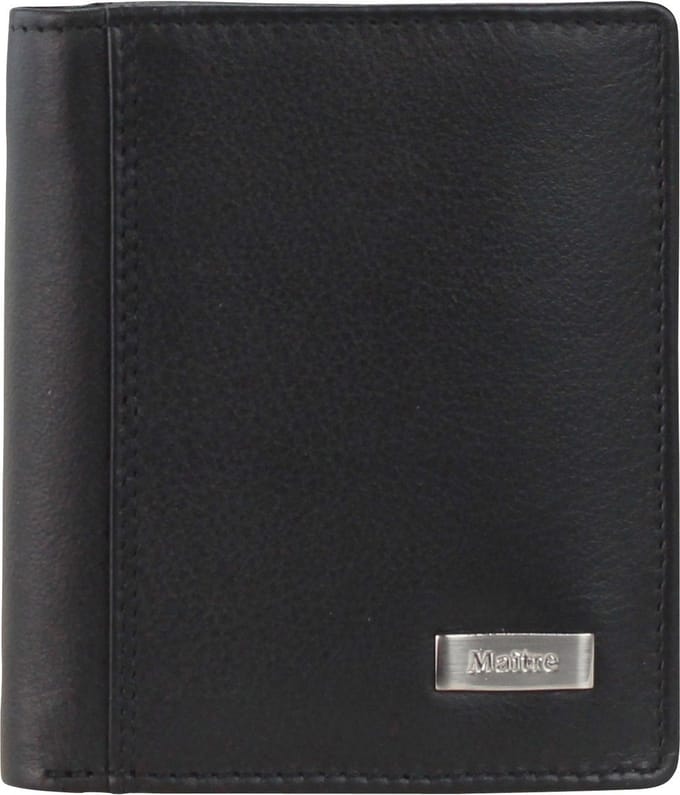 Maître Fusto portemonnee leer 9 cm - Dames - Staand formaat - schwarz