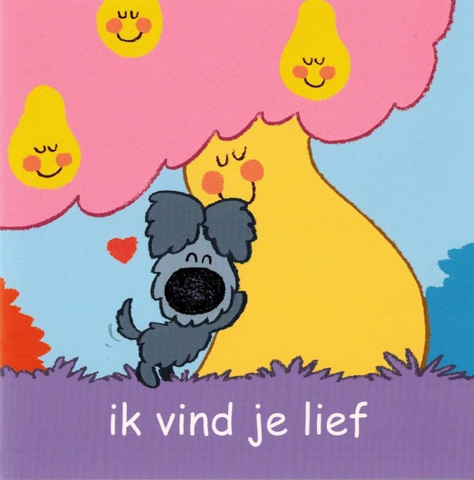 Wenskaart Woezel en Pip: ik vind je lief (WP826)