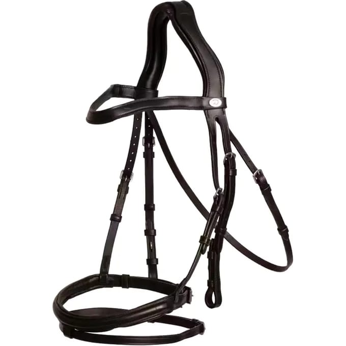 Combinatie leren paardenneusriem Dy'on Flash