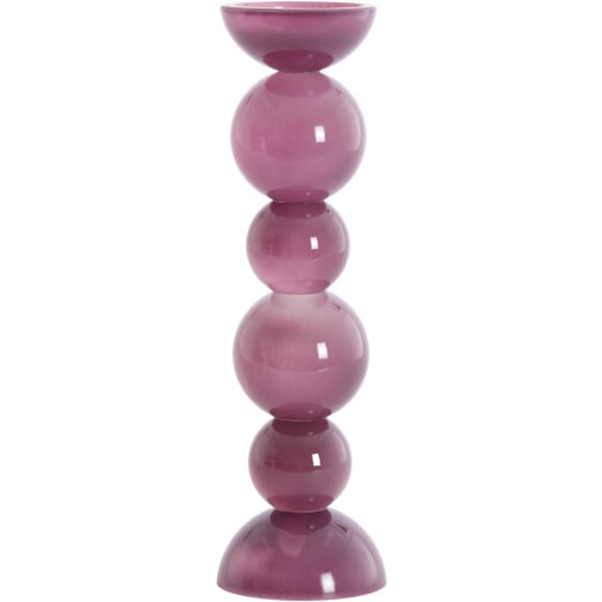 Light & Living - Kaarsenhouder ITINGA - Ø9.5x34 cm - Paars