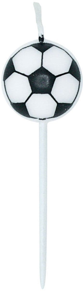 Globos Cake candles 2.4cm Football - 5 pcs.