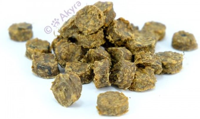 Akyra Trainingsblokjes Zalm - Natuurlijk gedroogde hondensnacks - 200 gram