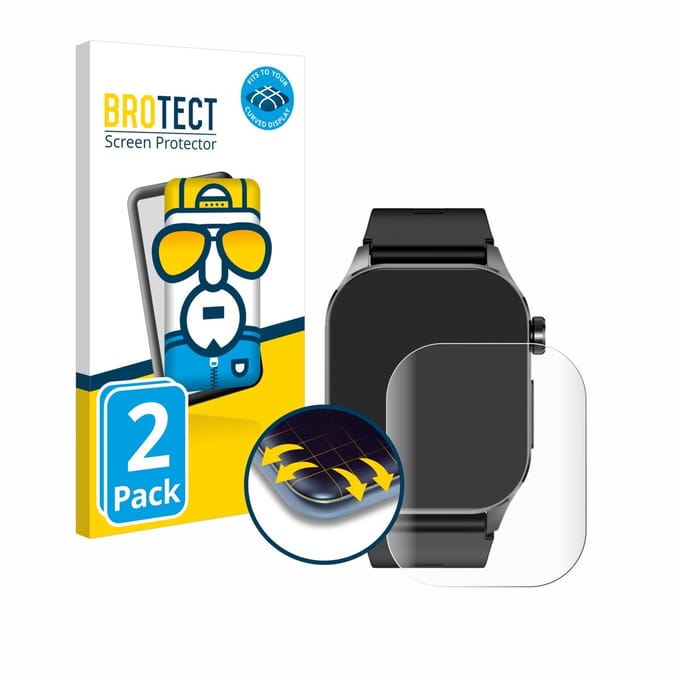 BROTECT - Screenprotector voor Kardena Care Pro 4 Plus Modern - Folie Beschermfolie transparant volledig dekking - 2 Stuks