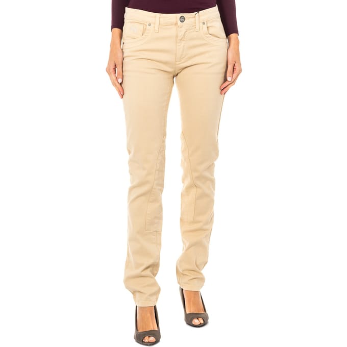 Stretch elastische broek met dun gesneden zomen LWT010 vrouw