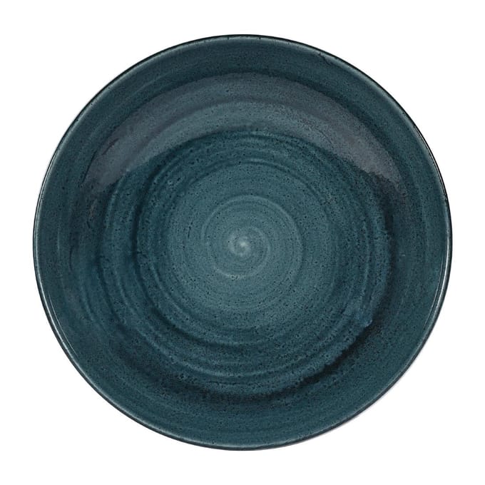 Churchill Stonecast Patina Rustic Teal Evolve Coupe Kom 24.8cm (12 stuks)