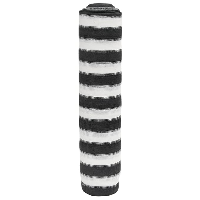 vidaXL - Privacynet - 75 - g/m² - 2x10 - m - HDPE - antracietkleurig - en - wit