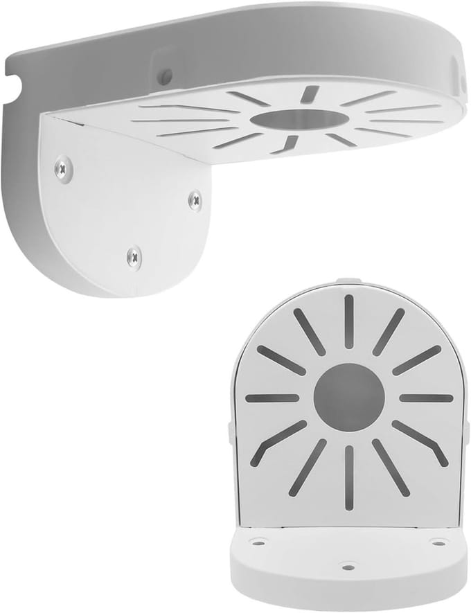 Camera Beugel - Huis Bevestiging - Beveiliging Buiten - L-vormig Ontwerp - 30 x 6 x 2 cm - Wit