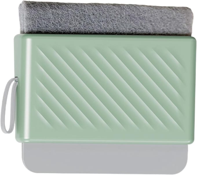 Raamwisser - Ruitschraper Schoonmaker - Ramen Schoonmaken - Instelbaar Oppervlakcontact - 14x12.4x2.3cm - Groen