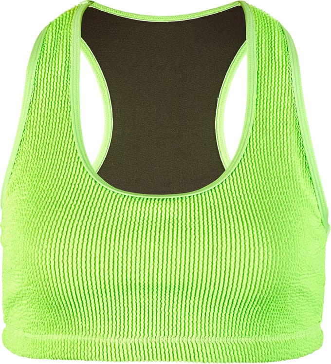BECO crinkle bikini topje - neon groen - maat 36