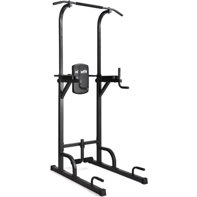 VirtuFit Pull Up Station - Power Tower Fitness - Verstelbaar - Dip Station