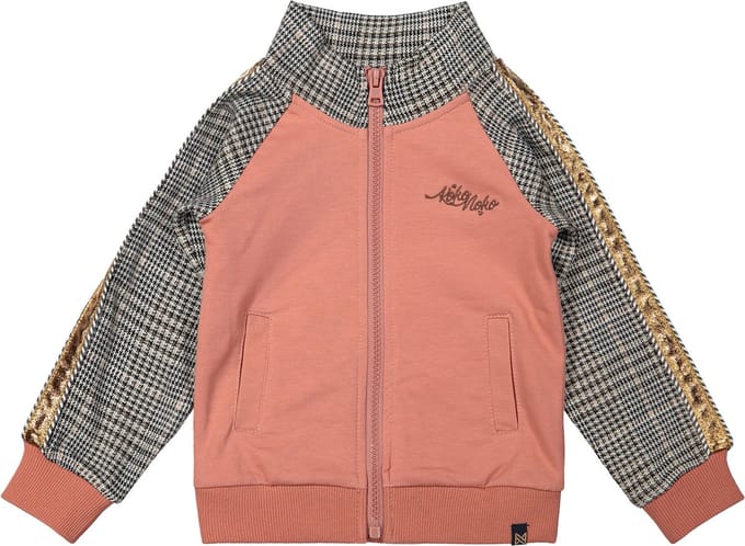 Koko Noko Vest Dusty Pink /Grey maat 104