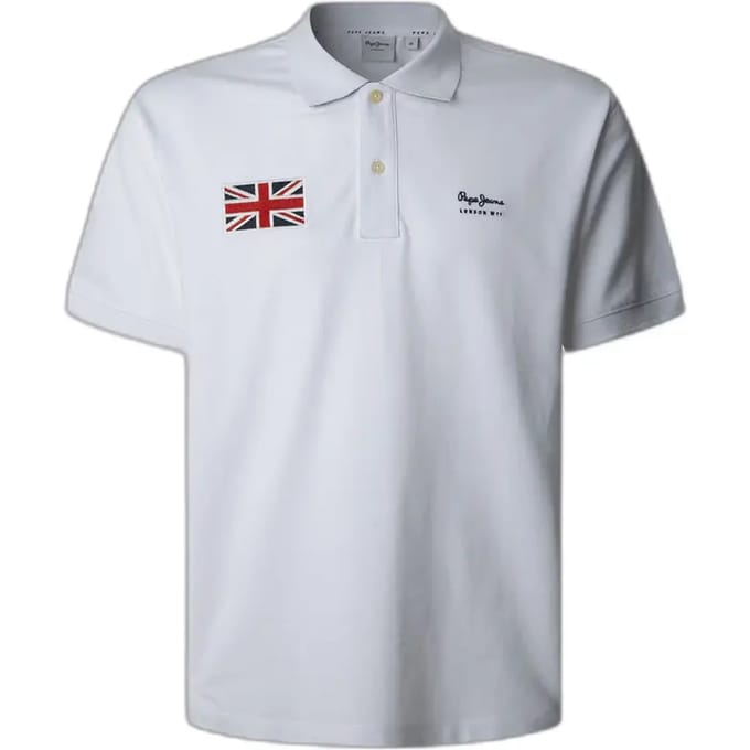 Pepe Jeans Union Korte Mouw Poloshirt Wit XL Man