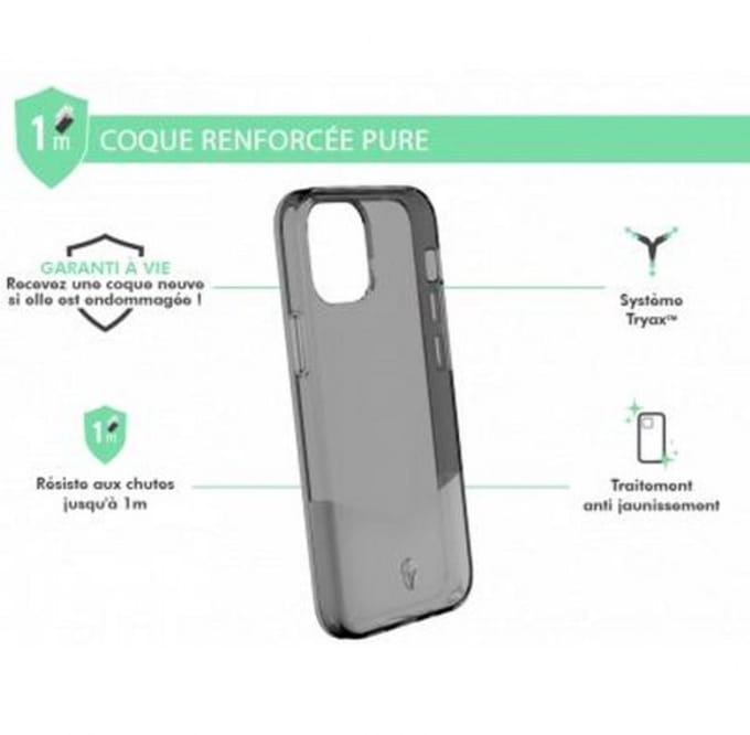 Force Case, Hoesje geschikt voor iPhone 12 Mini - PURE Versterkt, Transparant