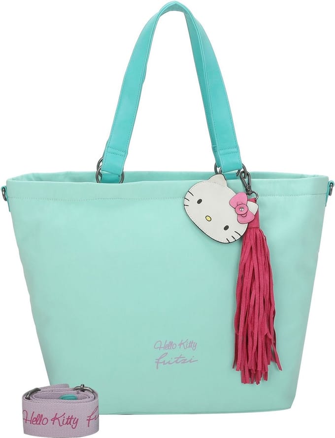 Fritzi aus Preußen Schoudertas Sky Hello Kitty Shopper Pool Turquoise