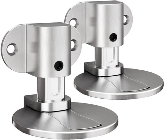 Deurstopper Verstelbaar - Magnetische Deurstopper - Deurstoppers voor Binnen - Onzichtbare Deurstopper - Vloerbeugel - Roestvrij Staal - Deurbuffer