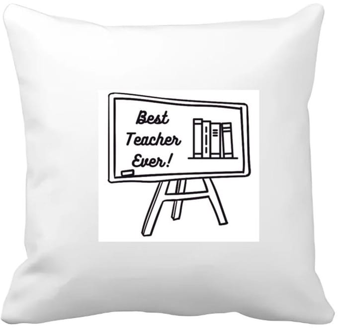Akyol - best teacher ever Kussen hoes - Juf - meester - juf en meester - 40 bij 40 cm