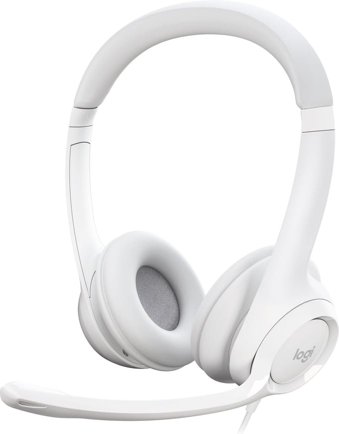 Logitech H390 - Computer Headset - USB A - Ruisonderdrukkend - Off White