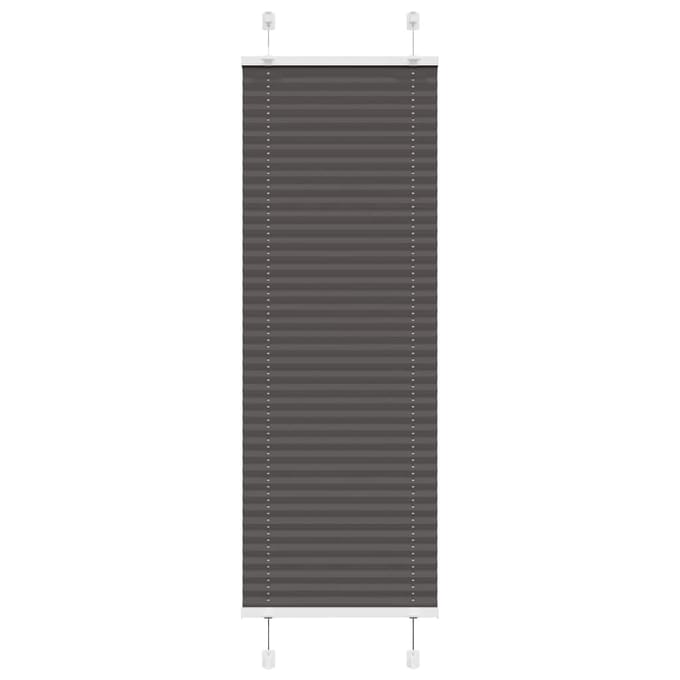 vidaXL - Plissé - rolgordijn - 45x100 - cm - stofbreedte - 44,4 - cm - polyester - zwart
