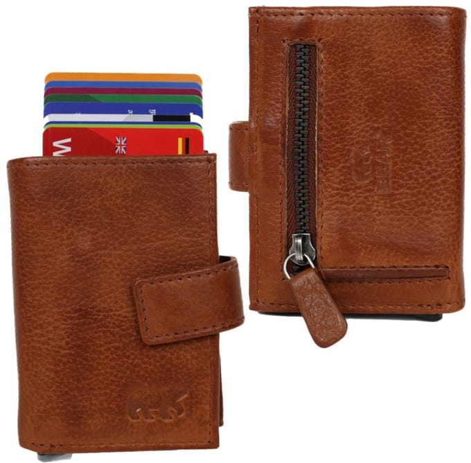 Bear Design Elliot Pasjeshouder / Creditcardhouder - Cognac