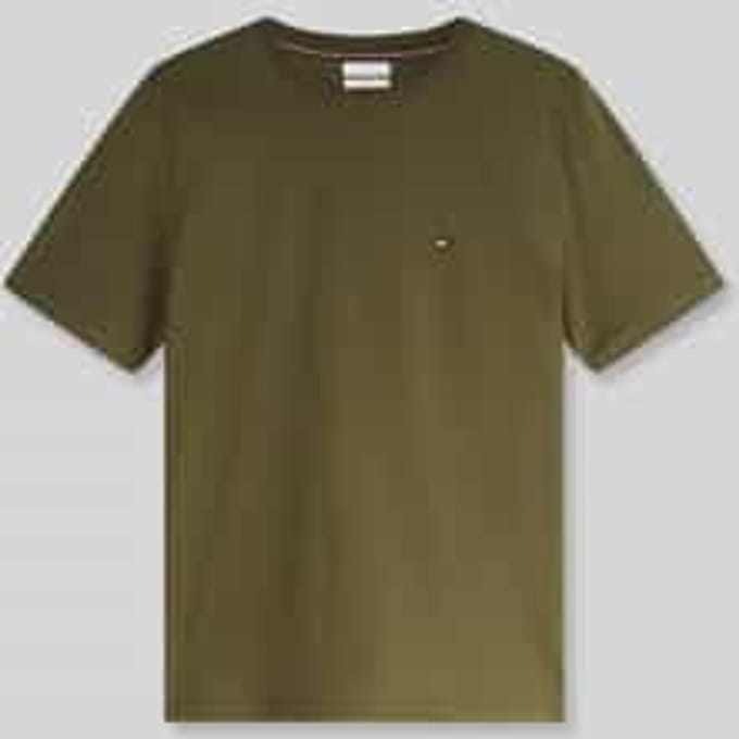 Regular fit t-shirt van puur katoen